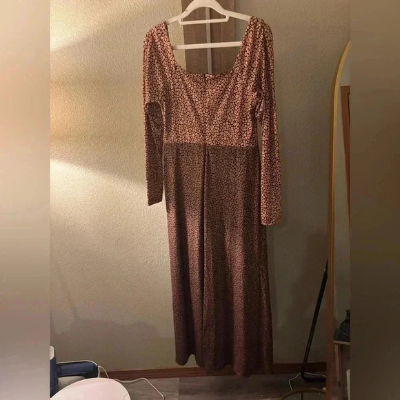 NWOT Hutch Oakley jumpsuit S peach copper floral ditsy - Picture 8 of 12